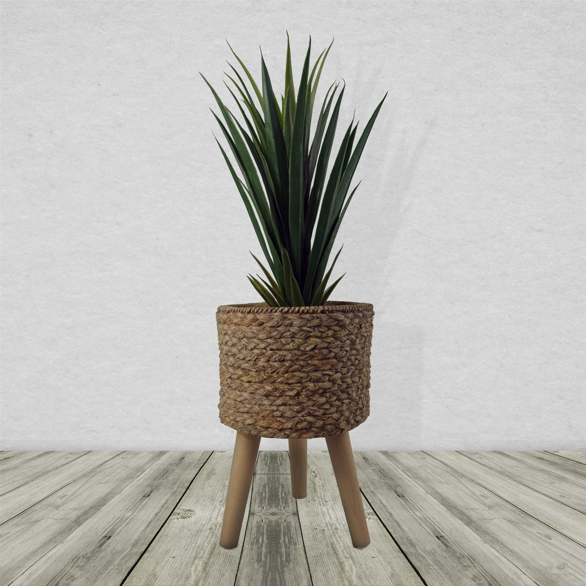 Woven Effect Composite Planter-1