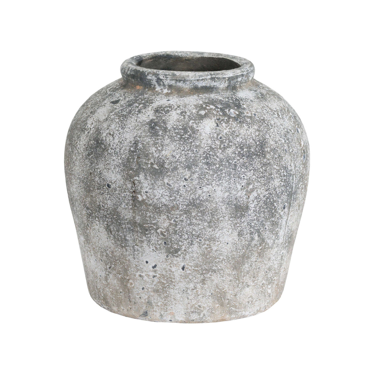 Aged Stone Ceramic Vase - Stone Ceramic Decorative Vase-0