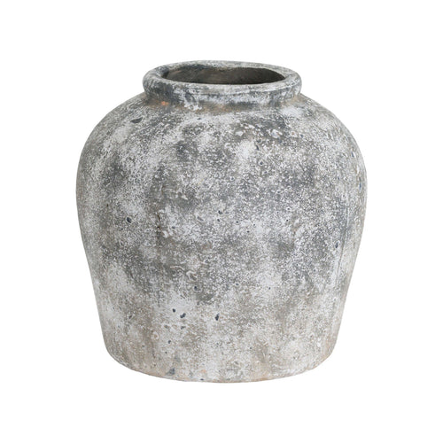 Aged Stone Ceramic Vase - Stone Ceramic Decorative Vase-0