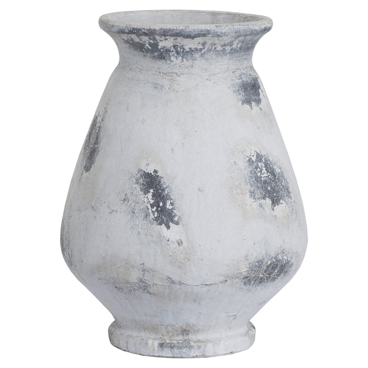 Naxos Large Antique White Vase - Antique White Decorative Vase