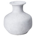 Darcy Squat Stone Vase - Stone Ceramic Decorative Vase