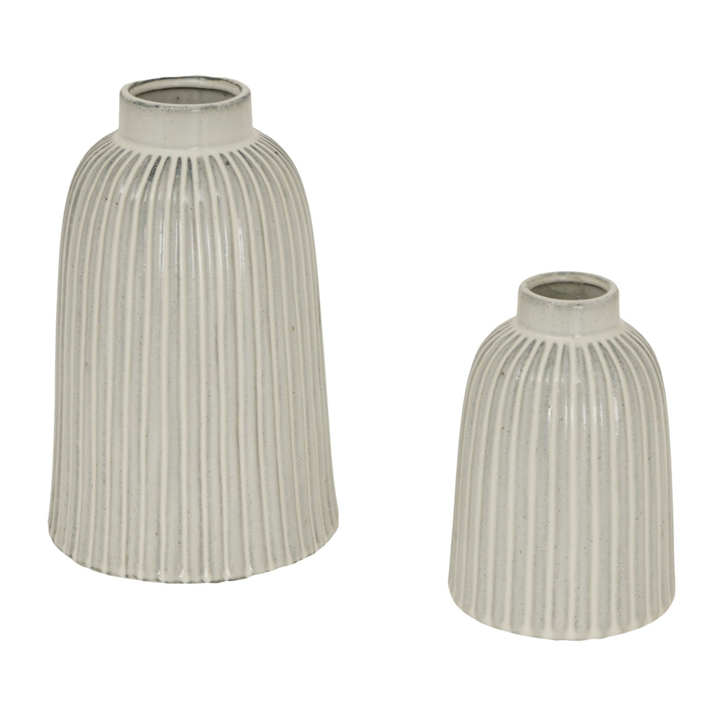 Monte Large Bell Vase - Stone Glass Decorative Vase-2