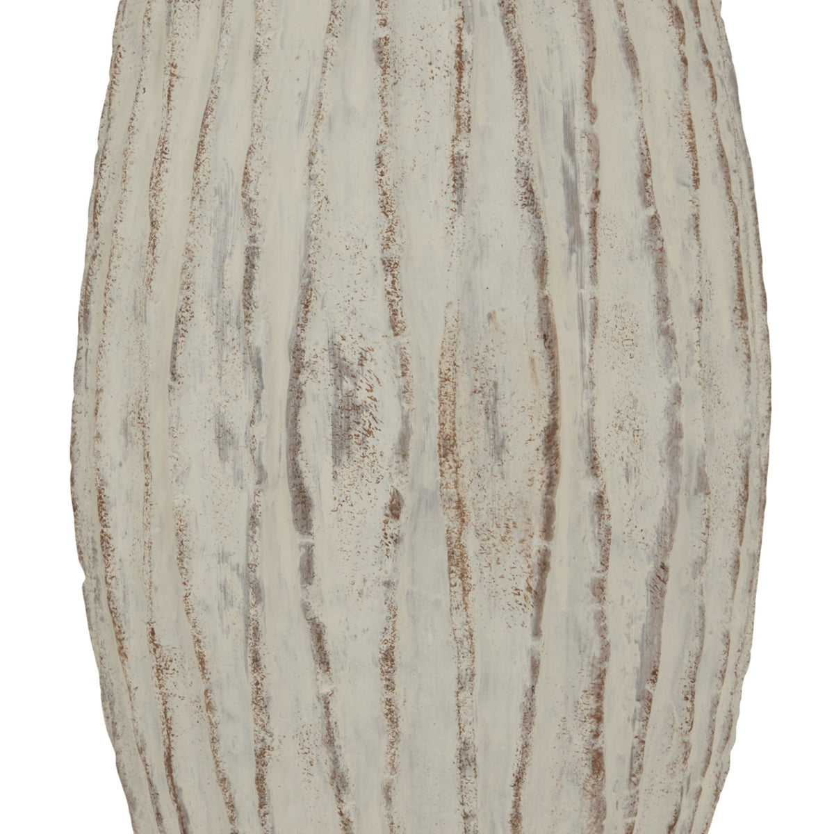 Lorenzo Large Fin Vase - Stone Ceramic Decorative Vase-3