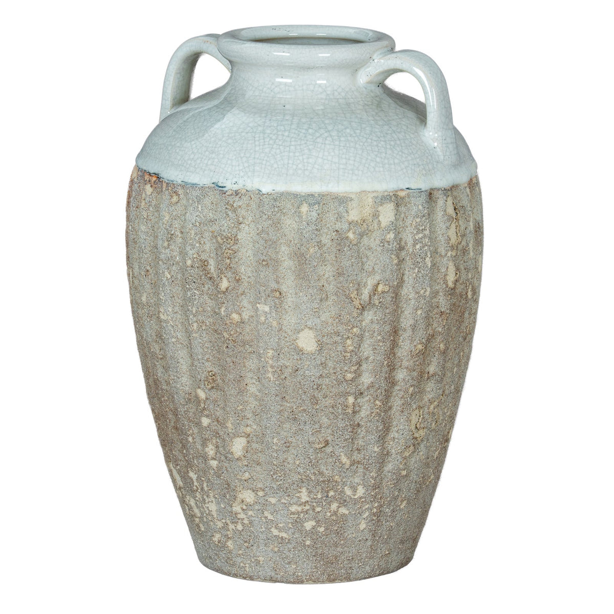 Thorne Large Amphora Vase - Caramel Ceramic Decorative Vase