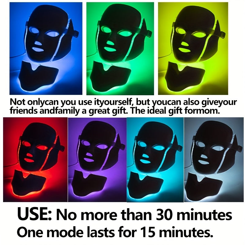 LED Facial & Neck Mask (7 Colors)