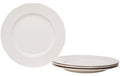 White Four Piece Weave Stoneware Service For Four Dinner Plate Set-0