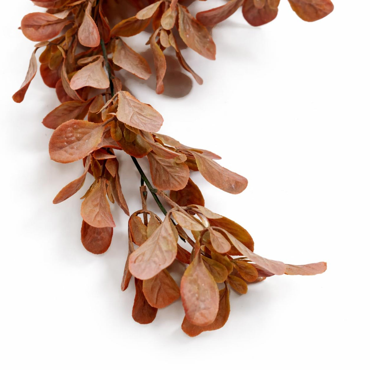 70cm Artificial Trailing Leaf Spray Stem - Dusty Orange-2