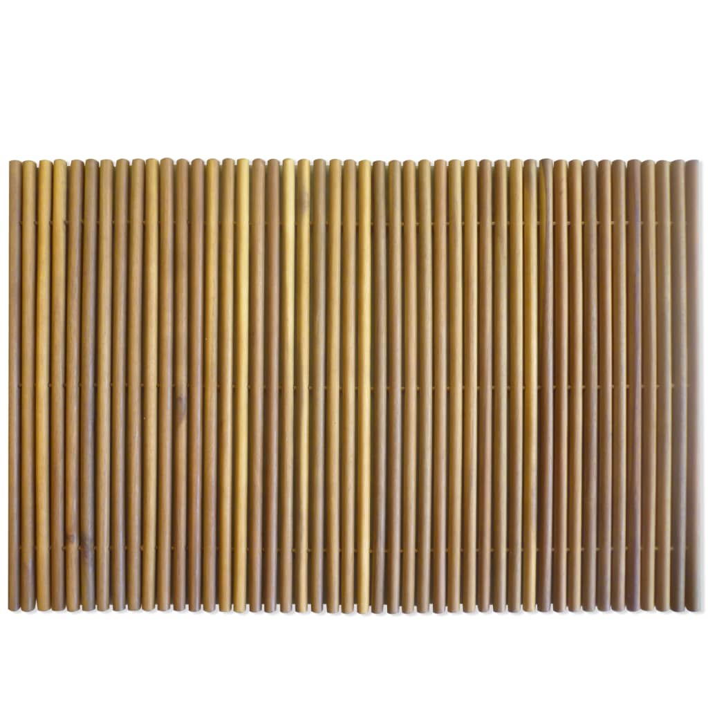 NNEVL Bath Mat Acacia Wood 80x50 cm