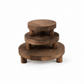 The Marlow Acacia Display Stands – Set of Three