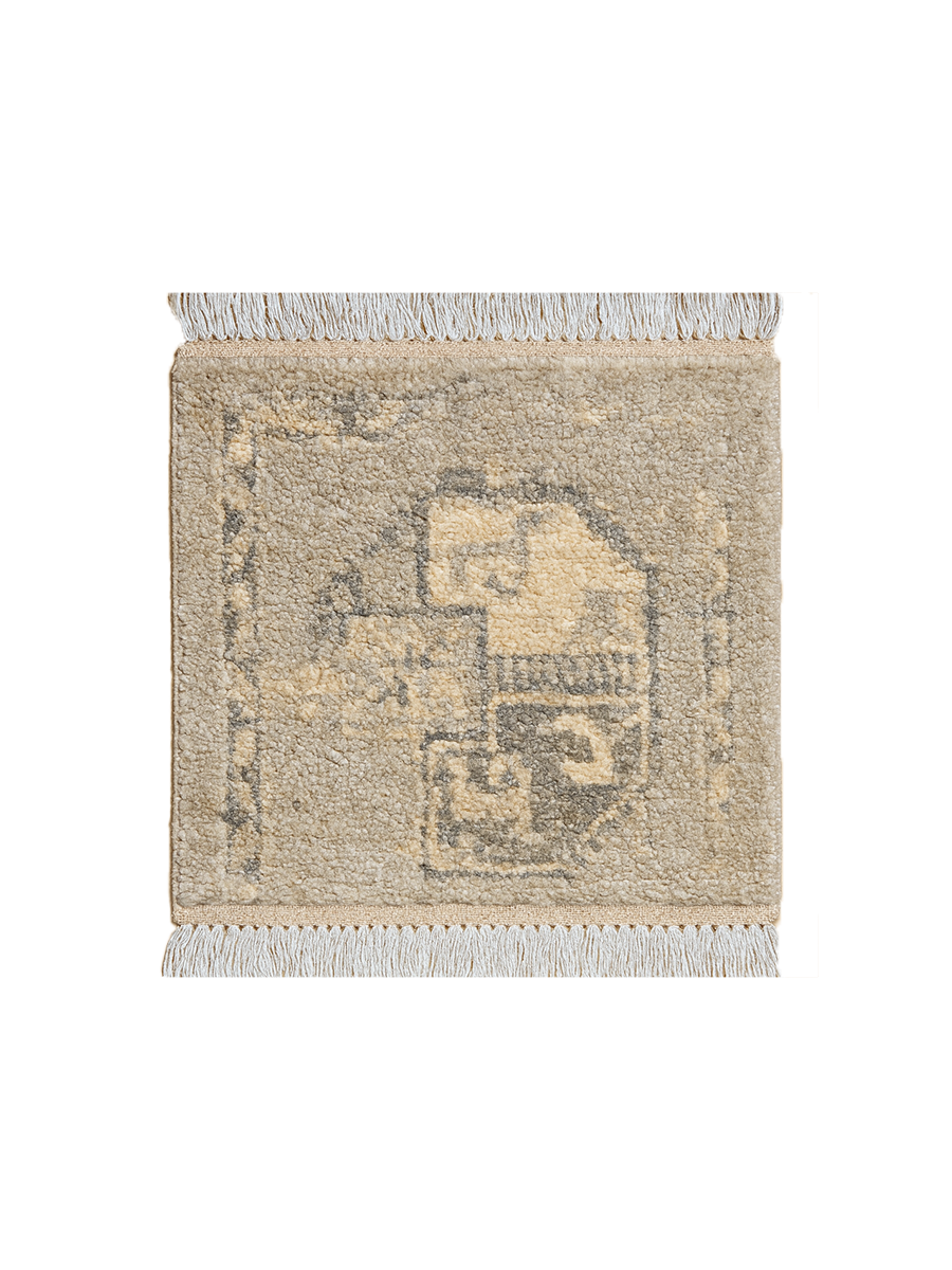 Aura Hand Knotted Rug Sample - 30 x 30 cm