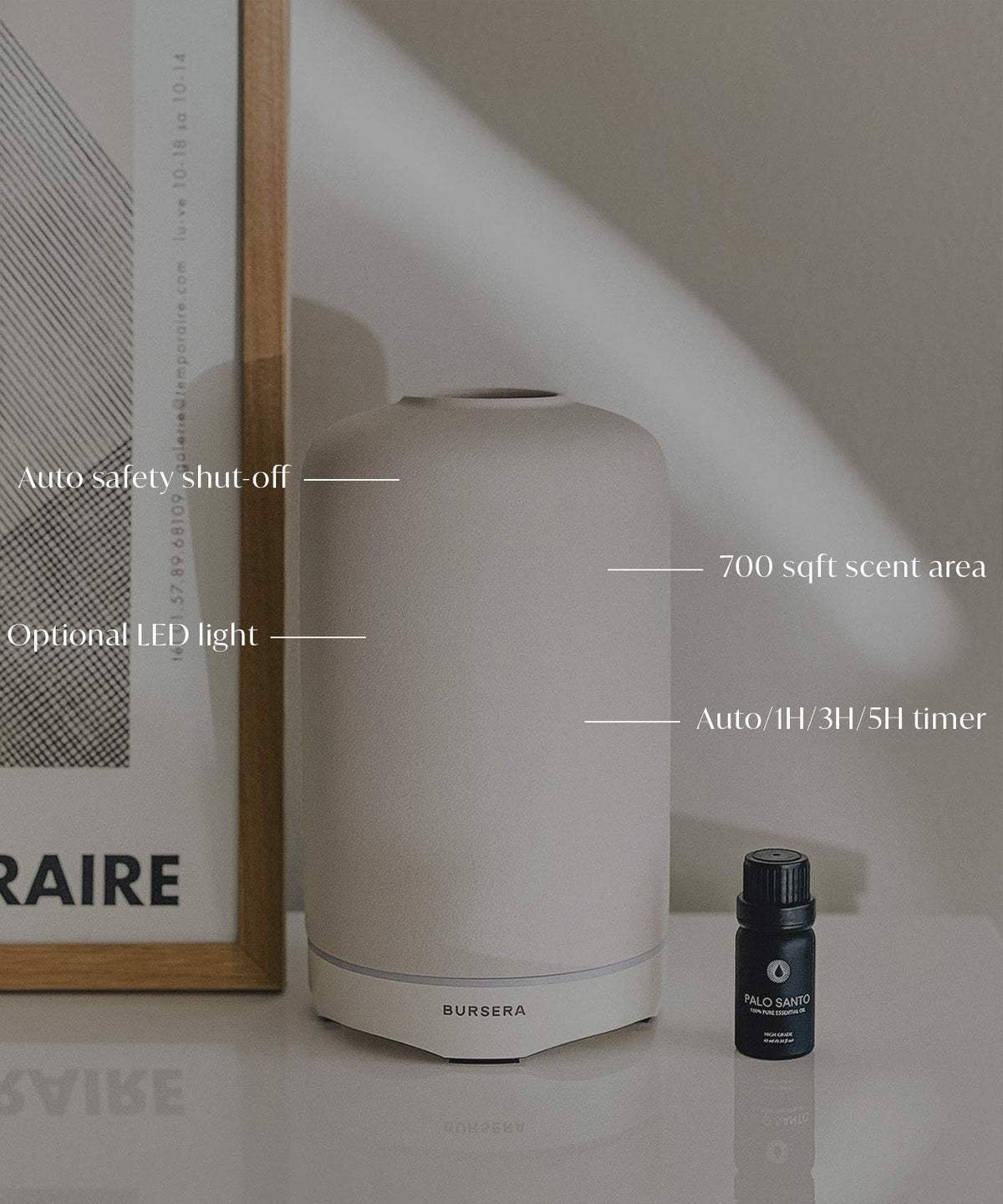 Essential Oil Diffuser - White-2