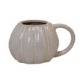 White Ceramic Pumpkin Mug