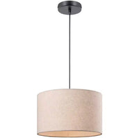 The Elara Linen Pendant Light