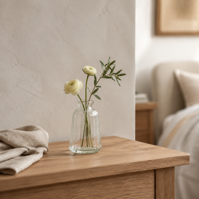 The Petité Elodie Fluted Glass Bud Vase