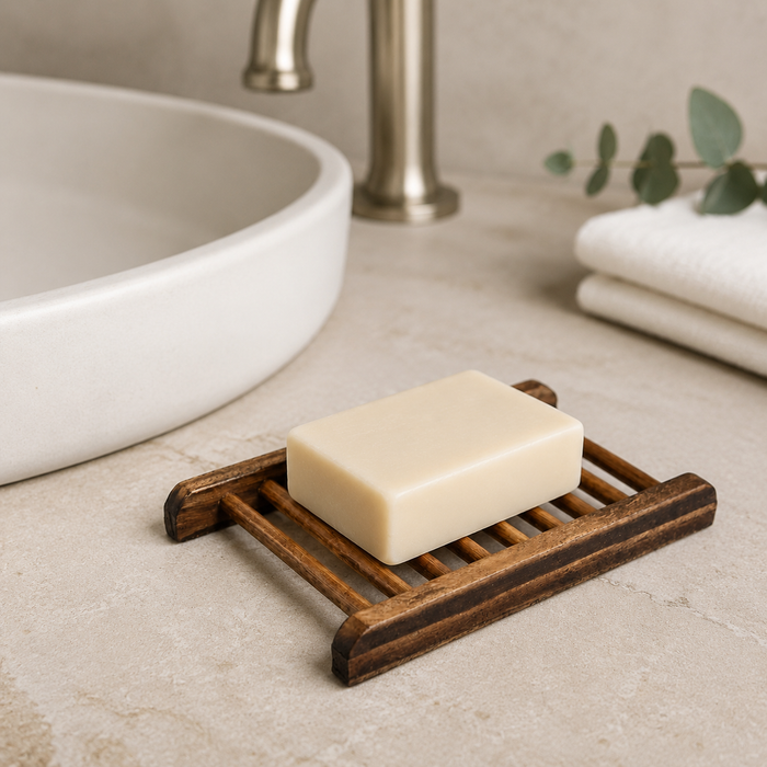 The Lyla Acacia Wood Soap Tray