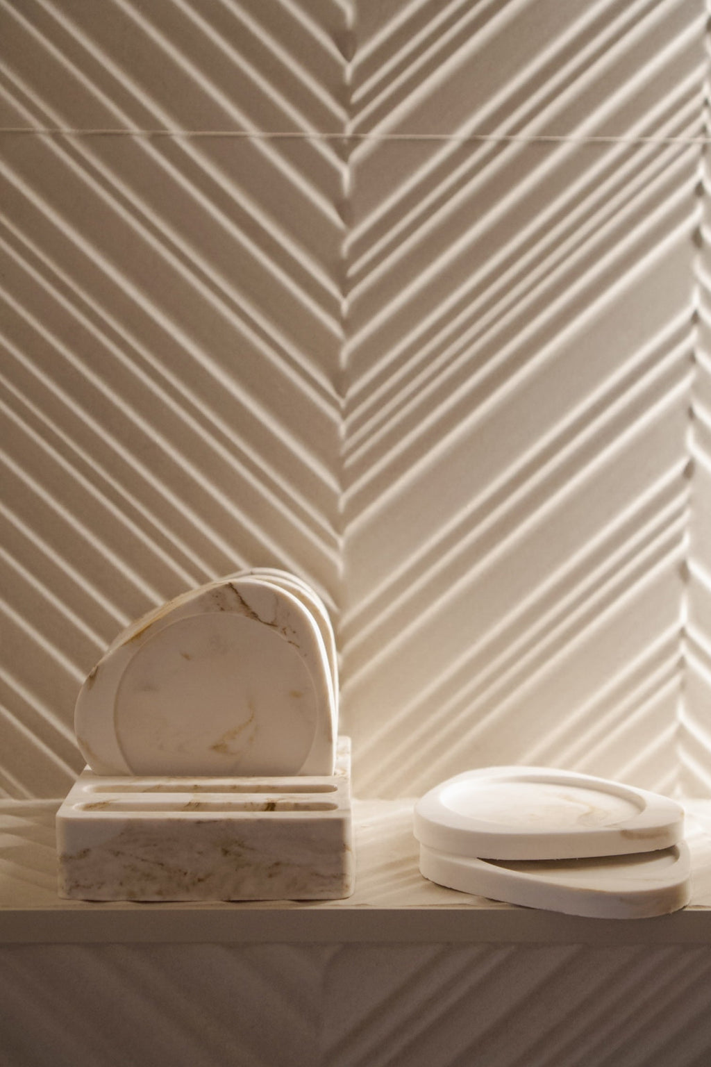 Coaster Set with Stand