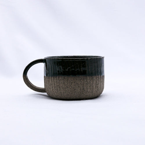 Bluverde Arte Handmade Ceramic Smoked Grey Stoneware Mug-1