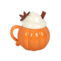 Pumpkin Cream Lidded Mug