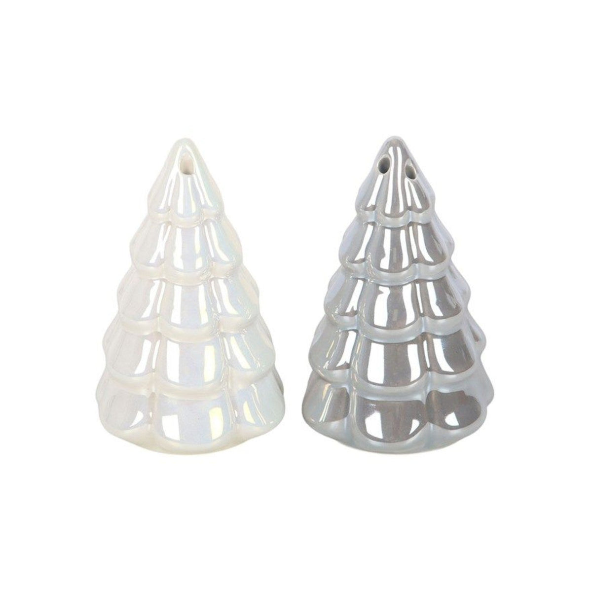 Iridescent Fir Tree Salt and Pepper Shakers