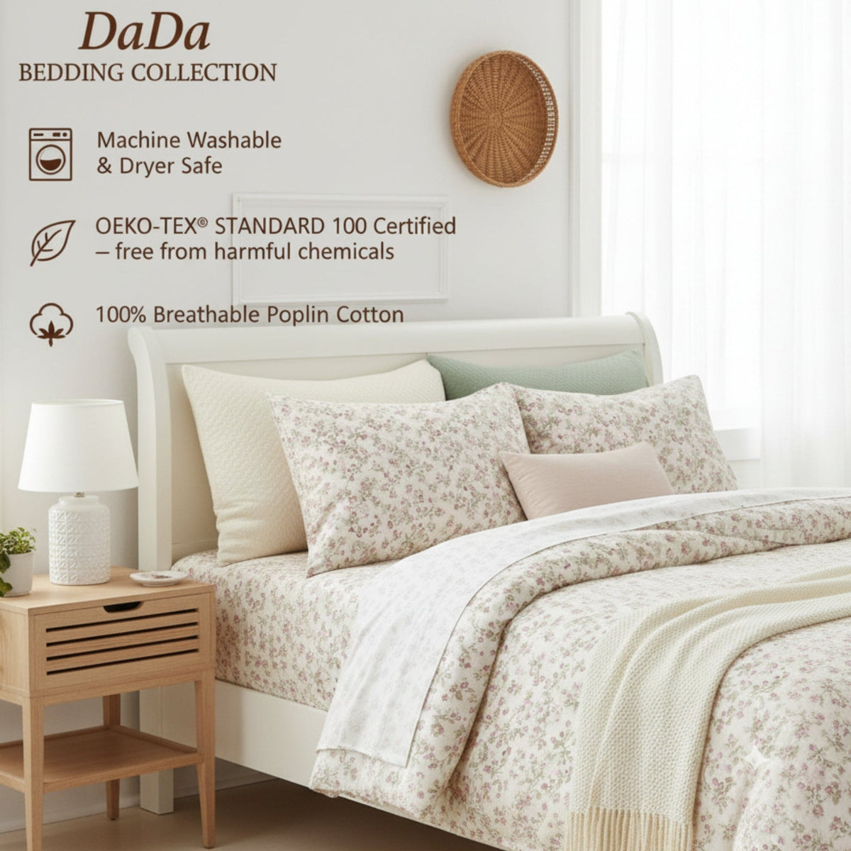 Coquette Floral Cotton Bedding Sheet Set