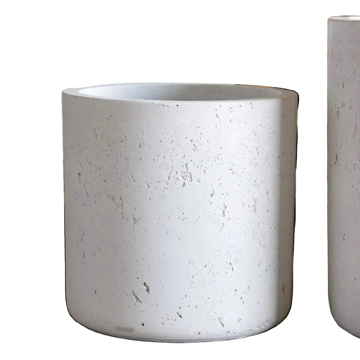 Aurella White Mist  Medium Concrete Cylinder Planter