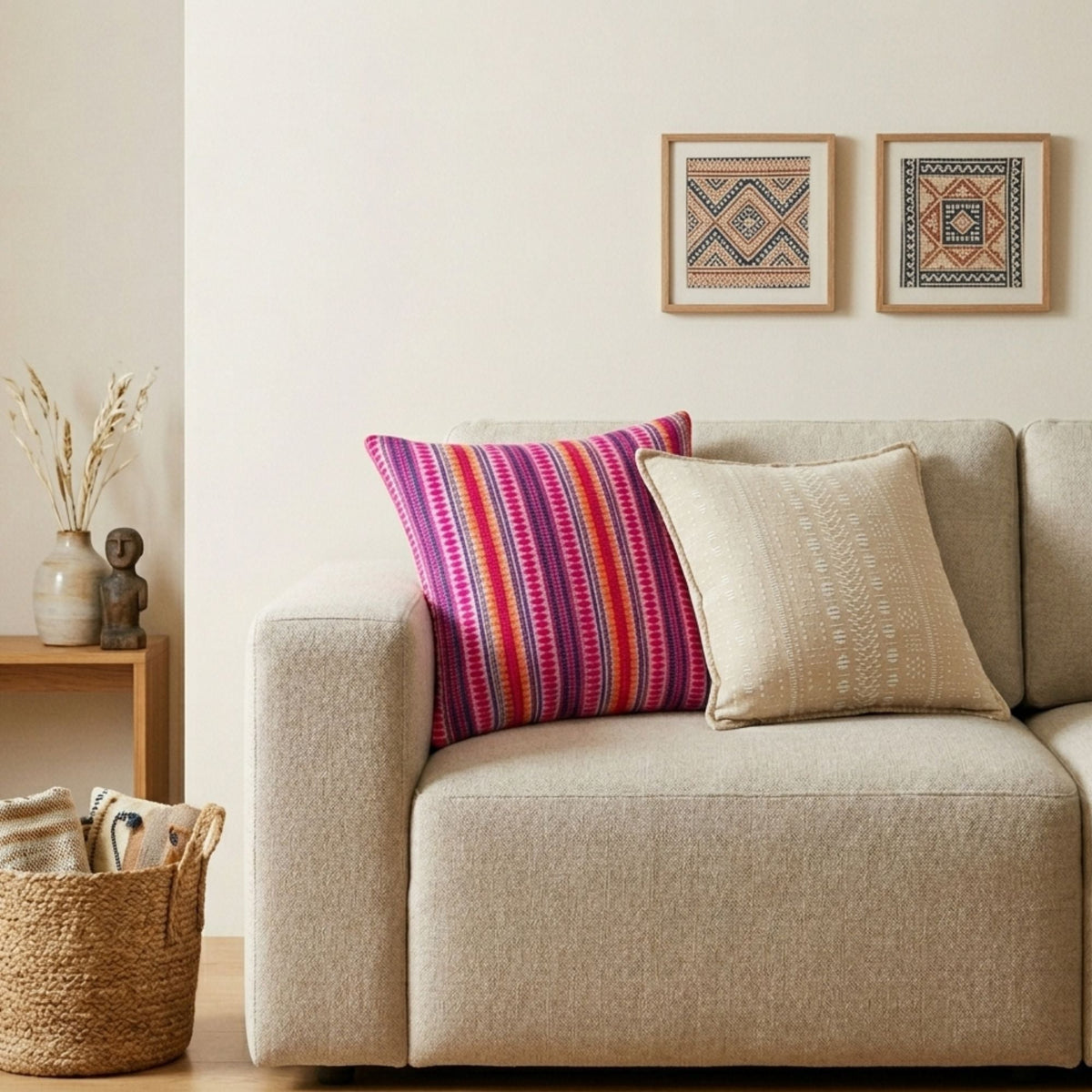 Classic Cushion Cover - Soft Stone - 45x45cm-1