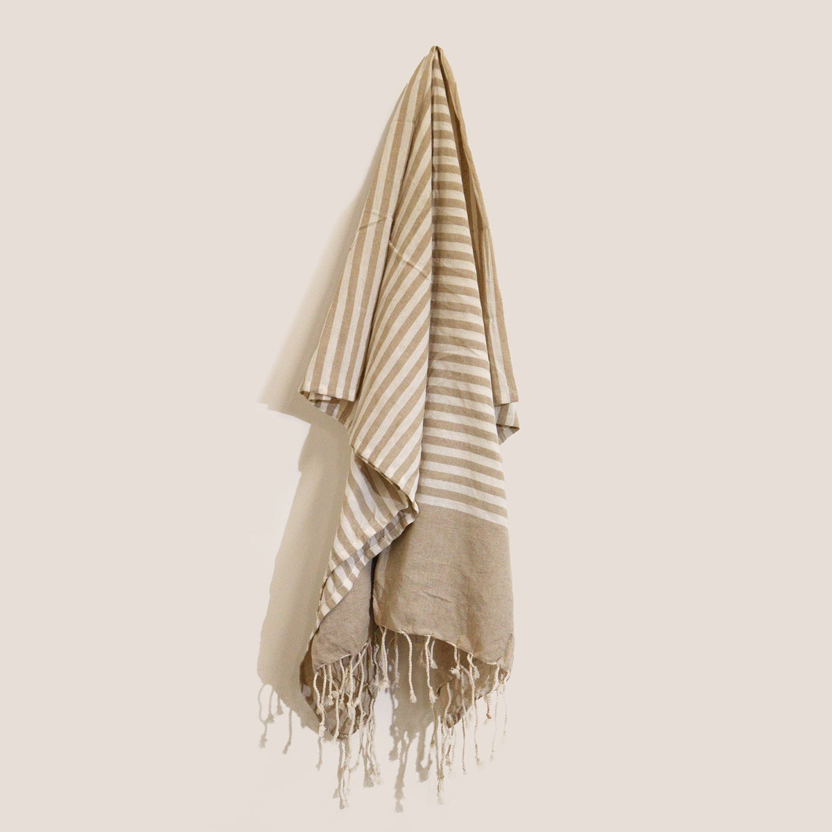Cotton Pario Throw - 100X180 cm - Warm Sand-1