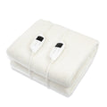 NNEDPE Heated Electric Blanket Fitted Fleece Underlay Throw Double