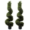 Leaf 120cm Spiral Boxwood Artificial Tree UV Resistant Outdoor
