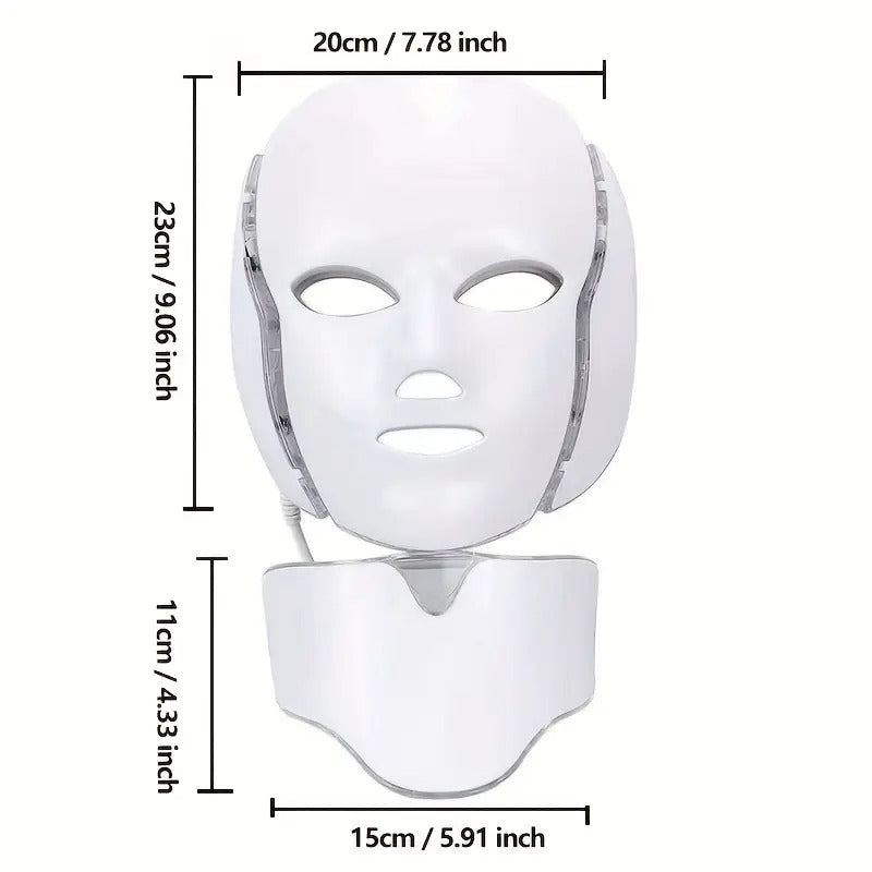 LED Facial & Neck Mask (7 Colors)