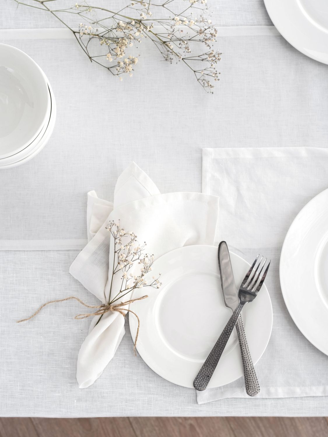 Off White Linen Table Placemat Set-0